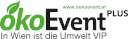 Der Event wurde mit dem ökoEvent PLUS zertifziert. Mit Speis und Trank vom "Hungrigen Hans". Logo ökoEvent PLUS