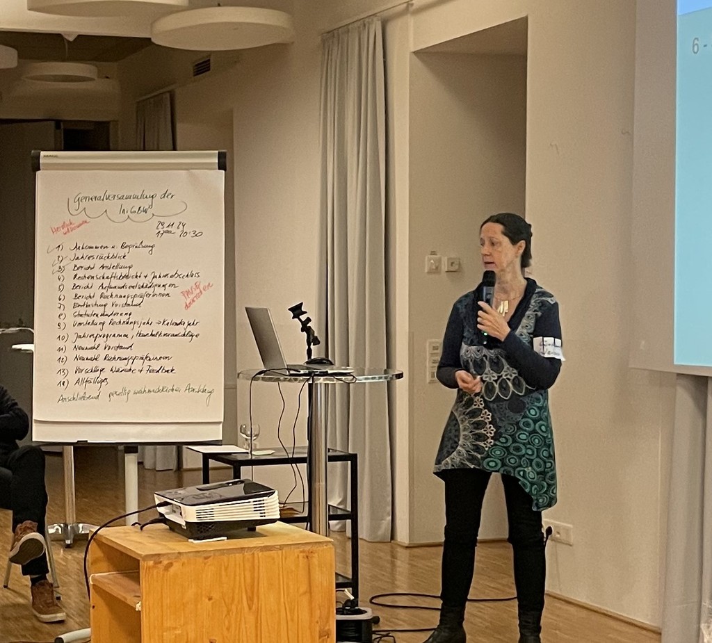 Generalversammlung-IniGBW 2024 mit Sprecherin Constance Weiser