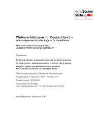 Wohnverhältnisse in Deutschland